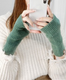 minia | カラーリブアームウォーマー(アームカバー)