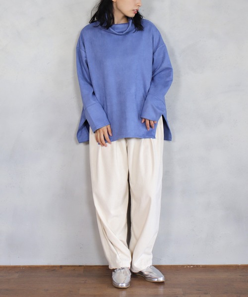 BITTOKO（ビットコ）の「H/Nサイド釦プルオーバー（Tシャツ/カットソー・レディース・ブラック/オフホワイト/ブルー・FREE）」の13枚目の写真