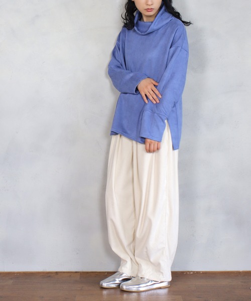 BITTOKO（ビットコ）の「H/Nサイド釦プルオーバー（Tシャツ/カットソー・レディース・ブラック/オフホワイト/ブルー・FREE）」の15枚目の写真