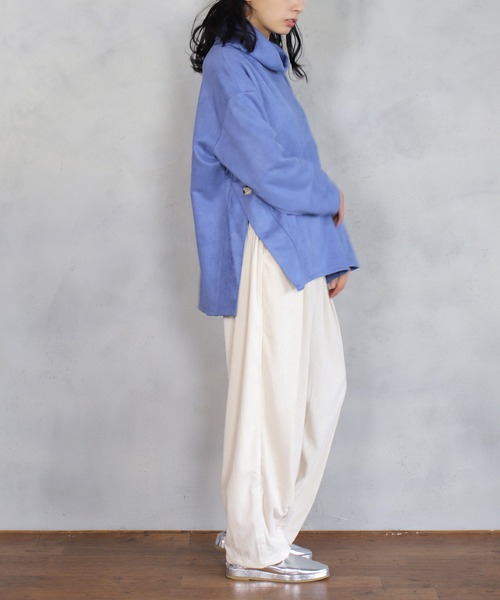 BITTOKO（ビットコ）の「H/Nサイド釦プルオーバー（Tシャツ/カットソー・レディース・ブラック/オフホワイト/ブルー・FREE）」の16枚目の写真