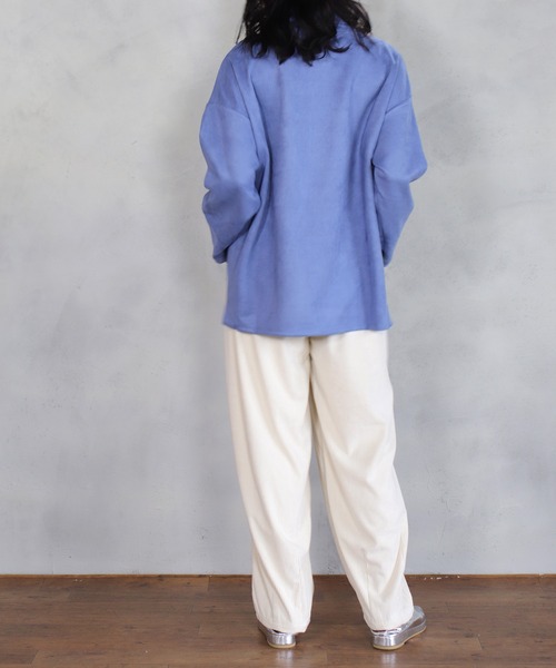 BITTOKO（ビットコ）の「H/Nサイド釦プルオーバー（Tシャツ/カットソー・レディース・ブラック/オフホワイト/ブルー・FREE）」の18枚目の写真