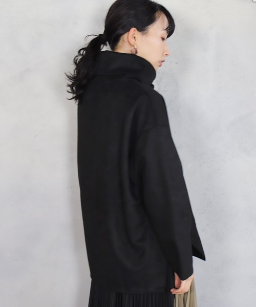 BITTOKO（ビットコ）の「H/Nサイド釦プルオーバー（Tシャツ/カットソー・レディース・ブラック/オフホワイト/ブルー・FREE）」の21枚目の写真