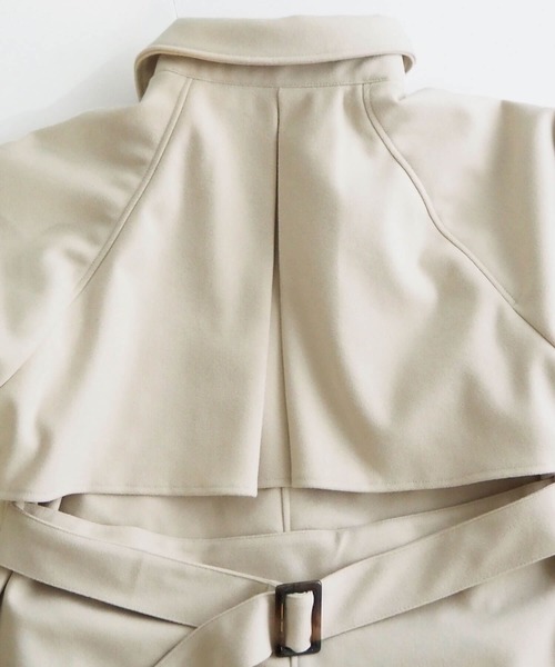 tiptop（ティップトップ）の「【web限定アイテム】アレンジカラーロングトレンチコート（トレンチコート・レディース・ブラウン/ブラック/アイボリー/チャコールグレー・M/L）」の21枚目の写真