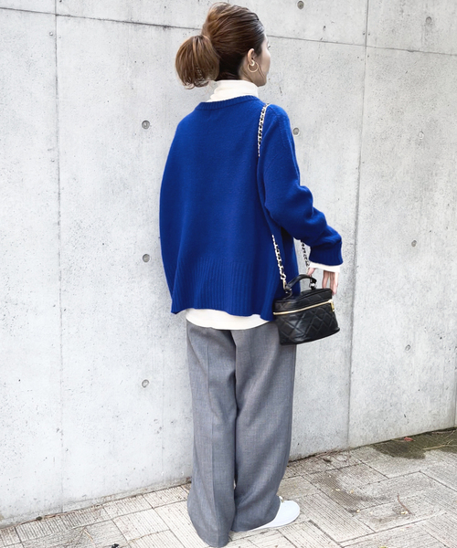 Spick & Span（スピックアンドスパン）の「≪追加≫ハイネックプルオーバー（Tシャツ/カットソー・レディース・ブルー系その他/アイボリー/チャコールグレー・FREE）」の14枚目の写真