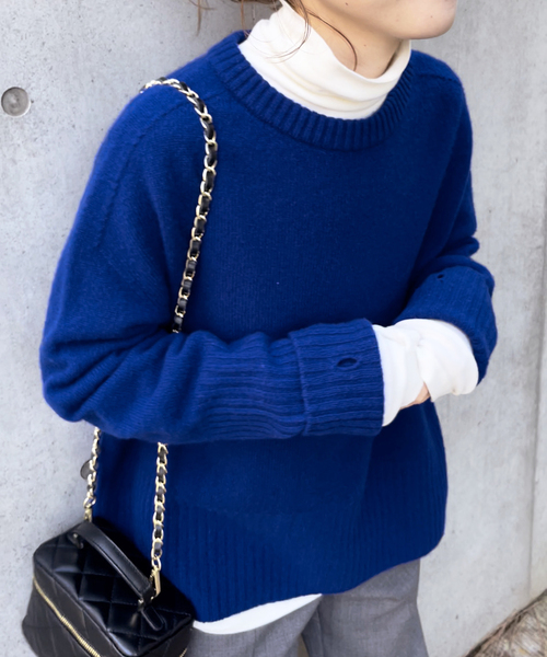 Spick & Span（スピックアンドスパン）の「≪追加≫ハイネックプルオーバー（Tシャツ/カットソー・レディース・ブルー系その他/アイボリー/チャコールグレー・FREE）」の19枚目の写真