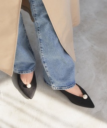 LE TALON | ポインテッドパールモチーフフラット(その他シューズ)