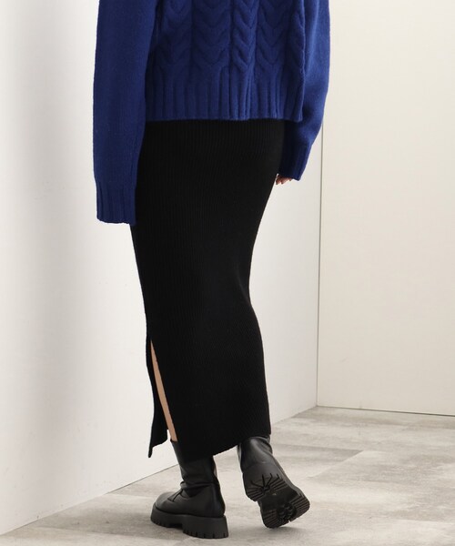 【SETUP可能】ナローニットスカート