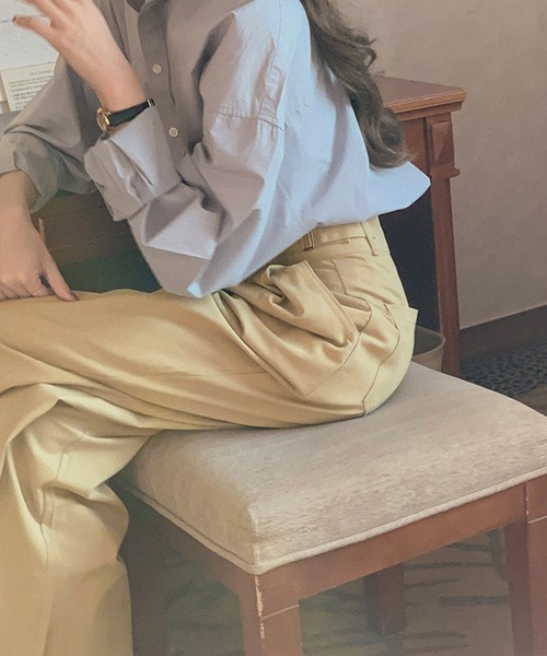 Dita Muaj.（ディータムアージュ）の「ナチュラルカラータックチノパンツ（チノパンツ・レディース・カーキ/アイボリー・M/S）」の5枚目の写真