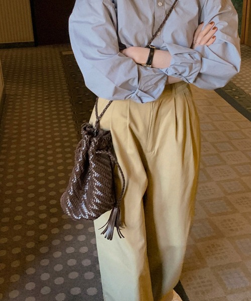 Dita Muaj.（ディータムアージュ）の「ナチュラルカラータックチノパンツ（チノパンツ・レディース・カーキ/アイボリー・M/S）」の7枚目の写真