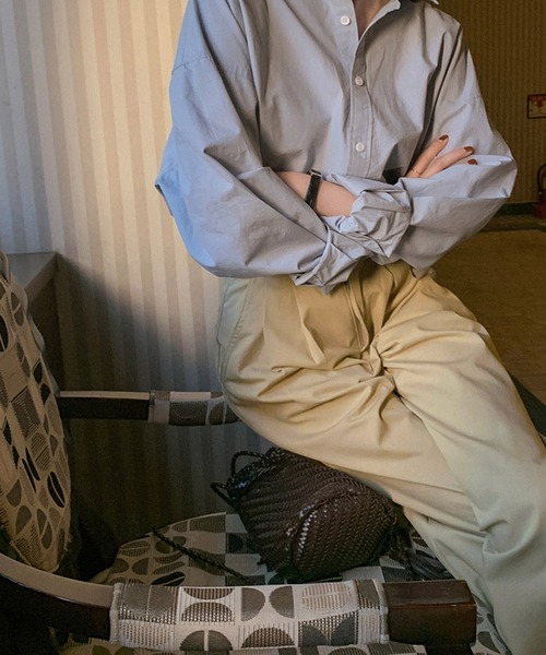 Dita Muaj.（ディータムアージュ）の「ナチュラルカラータックチノパンツ（チノパンツ・レディース・カーキ/アイボリー・M/S）」の8枚目の写真