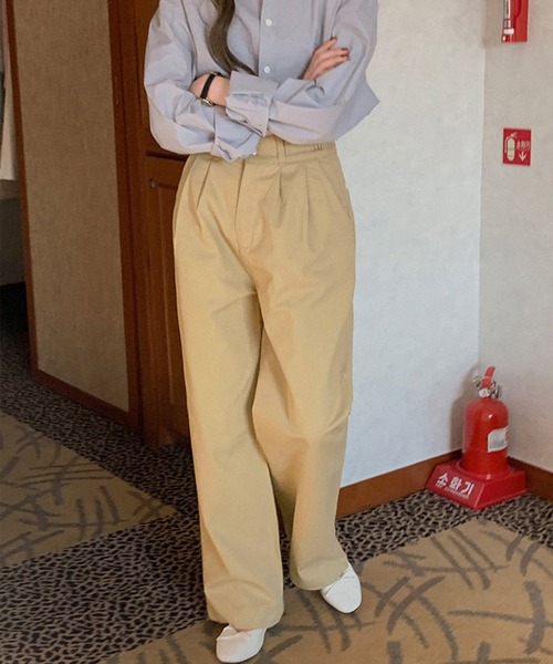 Dita Muaj.（ディータムアージュ）の「ナチュラルカラータックチノパンツ（チノパンツ・レディース・カーキ/アイボリー・M/S）」の10枚目の写真