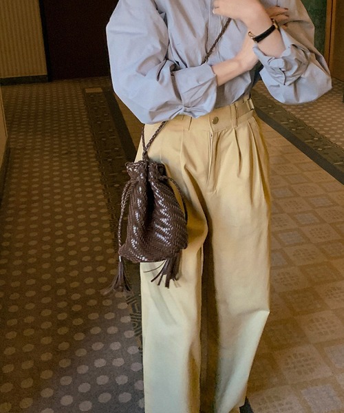 Dita Muaj.（ディータムアージュ）の「ナチュラルカラータックチノパンツ（チノパンツ・レディース・カーキ/アイボリー・M/S）」の11枚目の写真