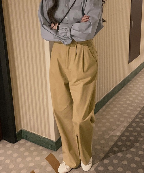 Dita Muaj.（ディータムアージュ）の「ナチュラルカラータックチノパンツ（チノパンツ・レディース・カーキ/アイボリー・M/S）」の12枚目の写真