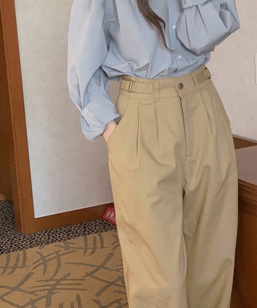 Dita Muaj.（ディータムアージュ）の「ナチュラルカラータックチノパンツ（チノパンツ・レディース・カーキ/アイボリー・M/S）」の15枚目の写真