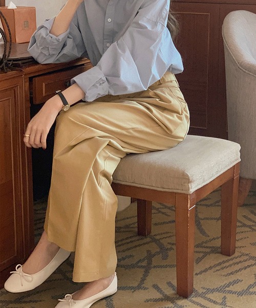 Dita Muaj.（ディータムアージュ）の「ナチュラルカラータックチノパンツ（チノパンツ・レディース・カーキ/アイボリー・M/S）」の16枚目の写真