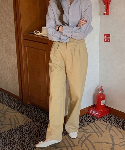 Dita Muaj.（ディータムアージュ）の「ナチュラルカラータックチノパンツ（チノパンツ・レディース・カーキ/アイボリー・M/S）」の18枚目の写真