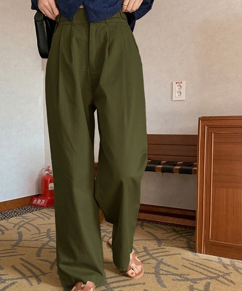 Dita Muaj.（ディータムアージュ）の「ナチュラルカラータックチノパンツ（チノパンツ・レディース・カーキ/アイボリー・M/S）」の21枚目の写真