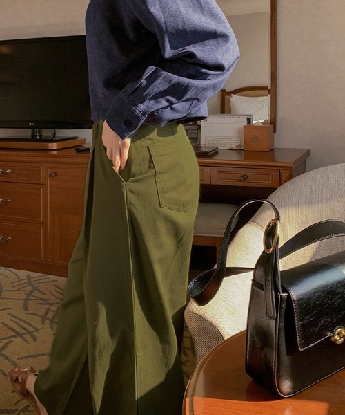 Dita Muaj.（ディータムアージュ）の「ナチュラルカラータックチノパンツ（チノパンツ・レディース・カーキ/アイボリー・M/S）」の22枚目の写真