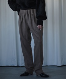 Pleats tuck ルーズスラックス