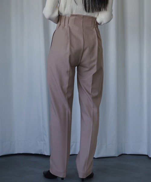 Ezick(エジック)の「Pleats tuck ルーズスラックス(スラックス・レディース・ダークブルー/ピンクベージュ/チャコールグレー・FREE)」の15枚目の写真
