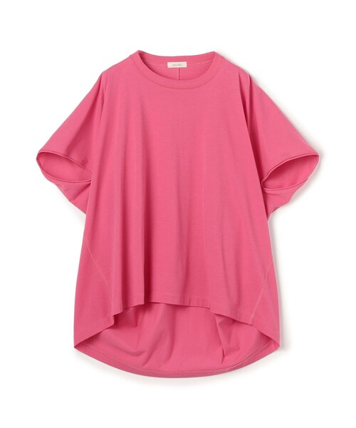 DES PRES（デ・プレ）の「ソフトプレーンジャージー ハーフスリーブプルオーバー（Tシャツ/カットソー・レディース・ピンク/チャコールグレー/ブルー系その他/ホワイト/ベージュ系その他/グレー・FREE）」の6枚目の写真