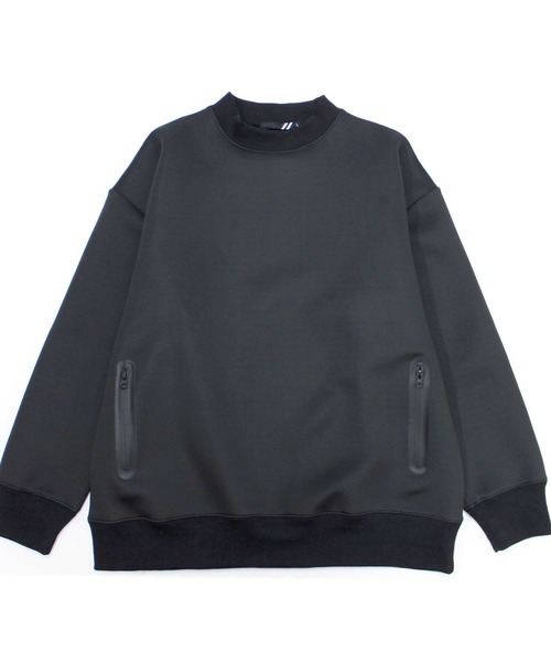 SHISKY（シスキー）の「【GOLF】ゴルフウェア　モックネック長袖（ゴルフグッズ・メンズ・ブラック/杢グレー・M/L/XL）」の3枚目の写真