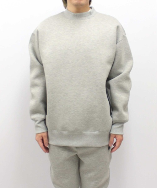 SHISKY（シスキー）の「【GOLF】ゴルフウェア　モックネック長袖（ゴルフグッズ・メンズ・ブラック/杢グレー・M/L/XL）」の7枚目の写真