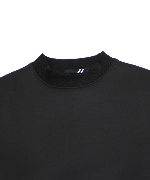 SHISKY（シスキー）の「【GOLF】ゴルフウェア　モックネック長袖（ゴルフグッズ・メンズ・ブラック/杢グレー・M/L/XL）」の4枚目の写真