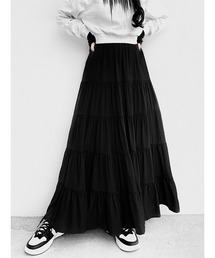 Tiered maxi skirt / ティアードマキシスカート(Ai select)