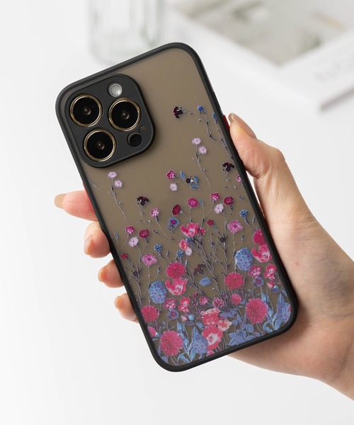 セール】立体花柄 ボタニカル シリコンTPU iPhoneスマホケース カバー