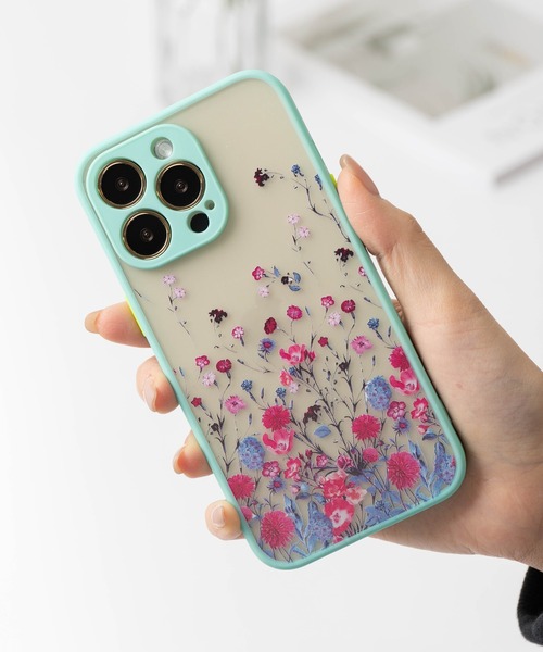 CaseStock 花柄 iPhone用ケース セール】立体花柄 ボタニカル シリコンTPU iPhoneスマホケース カバー
