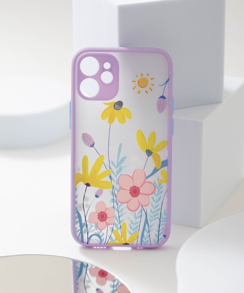 セール】立体花柄 ボタニカル シリコンTPU iPhoneスマホケース カバー