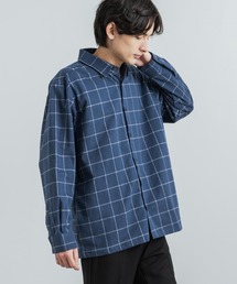 Rocky Monroe（ロッキーモンロー）の「日本製 オーバーサイズ ゆったりシルエット レギュラーカラー ウィンドペンチェックシャツ（シャツ/ブラウス）」