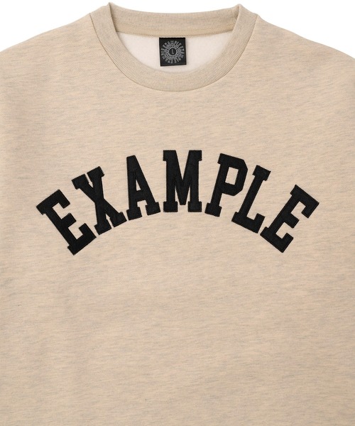 EXAMPLE（エグザンプル）の「EXAMPLE ARCH LOGO CREWNECK（スウェット・メンズ・オートミール/ブラック・M/L/XL）」の11枚目の写真