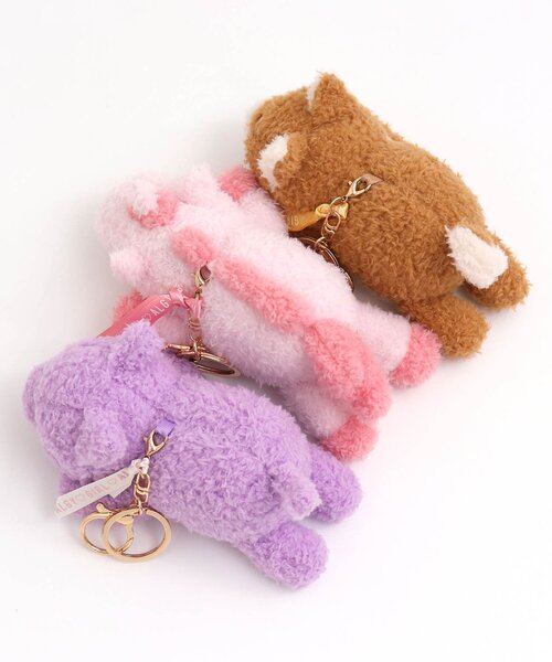 algy（アルジー）の「アニマル寝そべりチャームA（その他雑貨・キッズ・サックスブルー/ミント/レインボー/ラベンダー/ピンク/ブラウン・FREE）」の9枚目の写真