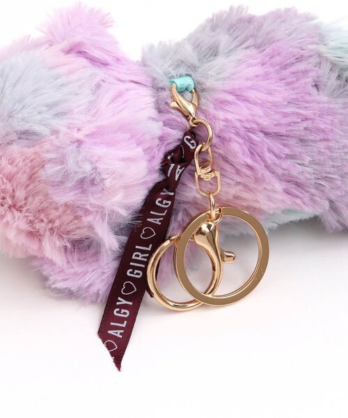 algy（アルジー）の「アニマル寝そべりチャームA（その他雑貨・キッズ・サックスブルー/ミント/レインボー/ラベンダー/ピンク/ブラウン・FREE）」の15枚目の写真