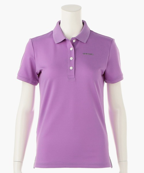 BRIEFING(ブリーフィング)の「【ブリーフィングゴルフ】WOMENS BASIC POLO(ポロシャツ・レディース・ネイビー/ブラック/ホワイト/グレー/パープル/オリーブ/レッド・S/M/XS)」の1枚目の写真