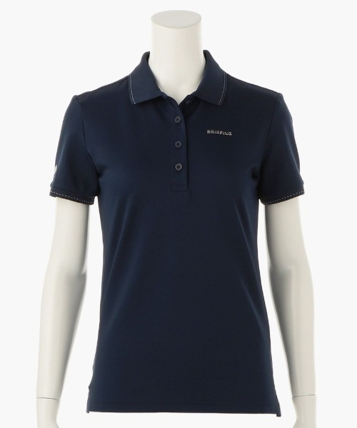 BRIEFING(ブリーフィング)の「【ブリーフィングゴルフ】WOMENS BASIC POLO(ポロシャツ・レディース・ネイビー/ブラック/ホワイト/グレー/パープル/オリーブ/レッド・S/M/XS)」の6枚目の写真