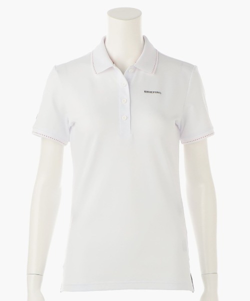 BRIEFING(ブリーフィング)の「【ブリーフィングゴルフ】WOMENS BASIC POLO(ポロシャツ・レディース・ネイビー/ブラック/ホワイト/グレー/パープル/オリーブ/レッド・S/M/XS)」の2枚目の写真