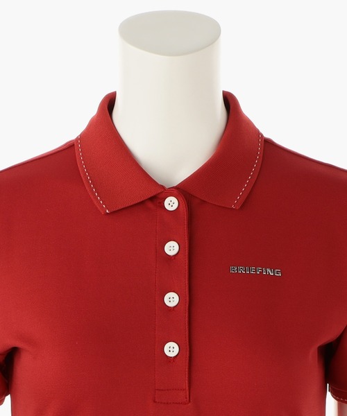 BRIEFING(ブリーフィング)の「【ブリーフィングゴルフ】WOMENS BASIC POLO(ポロシャツ・レディース・ネイビー/ブラック/ホワイト/グレー/パープル/オリーブ/レッド・S/M/XS)」の8枚目の写真