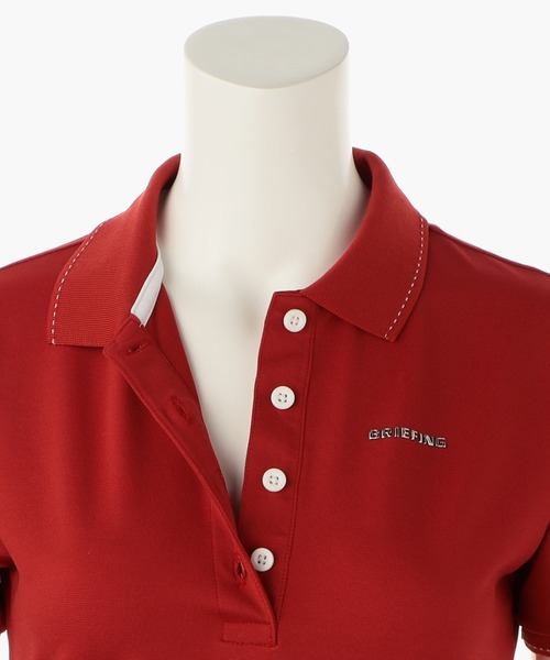 BRIEFING(ブリーフィング)の「【ブリーフィングゴルフ】WOMENS BASIC POLO(ポロシャツ・レディース・ネイビー/ブラック/ホワイト/グレー/パープル/オリーブ/レッド・S/M/XS)」の9枚目の写真