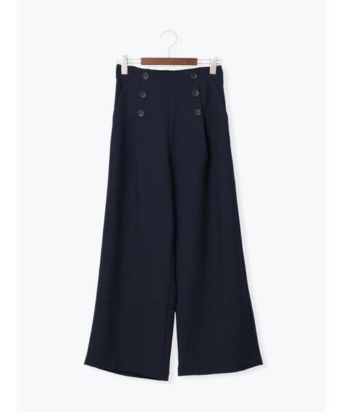 Te chichi TERRASSE（テチチテラス）の「ウールライクマリンパンツ（その他パンツ・レディース・ネイビー/モカ/オフホワイト・ﾌﾘ-）」の3枚目の写真