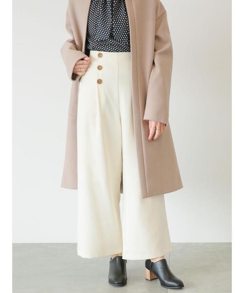 Te chichi TERRASSE（テチチテラス）の「ウールライクマリンパンツ（その他パンツ・レディース・ネイビー/モカ/オフホワイト・ﾌﾘ-）」の7枚目の写真