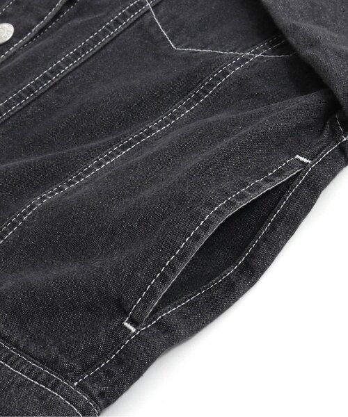 algy（アルジー）の「なみロゴGジャン（デニムジャケット・キッズ・ピンク/ブラック/ラベンダー・X-SMALL/XX-SMALL/MEDIUM/SMALL）」の8枚目の写真