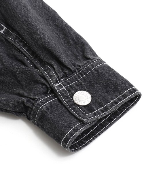 algy（アルジー）の「なみロゴGジャン（デニムジャケット・キッズ・ピンク/ブラック/ラベンダー・X-SMALL/XX-SMALL/MEDIUM/SMALL）」の7枚目の写真