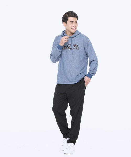 Arnold Palmer(アーノルドパーマー)の「マイクロ パーマー チェック ロゴ シェア スウェットパーカー(パーカー・レディース・ネイビー/グレー/オフホワイト・M/L/XS/LL/S)」の19枚目の写真