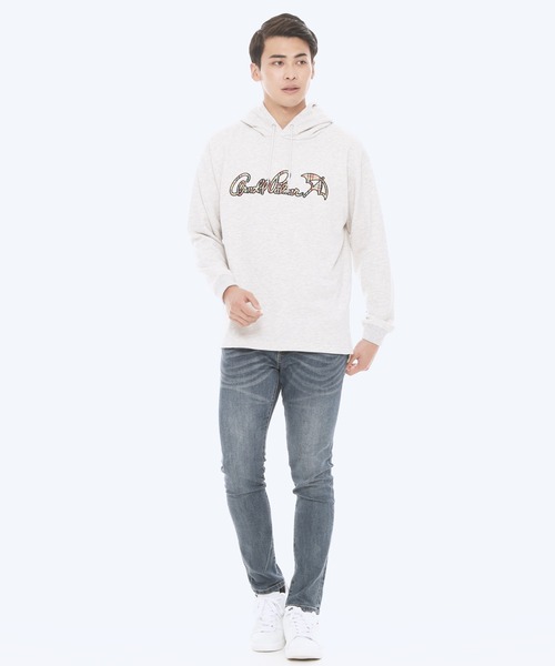 Arnold Palmer(アーノルドパーマー)の「マイクロ パーマー チェック ロゴ シェア スウェットパーカー(パーカー・レディース・ネイビー/グレー/オフホワイト・M/L/XS/LL/S)」の12枚目の写真