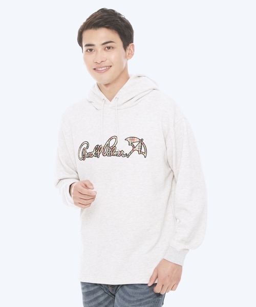 Arnold Palmer(アーノルドパーマー)の「マイクロ パーマー チェック ロゴ シェア スウェットパーカー(パーカー・レディース・ネイビー/グレー/オフホワイト・M/L/XS/LL/S)」の10枚目の写真