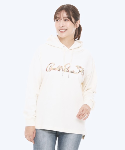 Arnold Palmer(アーノルドパーマー)の「マイクロ パーマー チェック ロゴ シェア スウェットパーカー(パーカー・レディース・ネイビー/グレー/オフホワイト・M/L/XS/LL/S)」の6枚目の写真