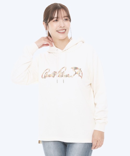 Arnold Palmer(アーノルドパーマー)の「マイクロ パーマー チェック ロゴ シェア スウェットパーカー(パーカー・レディース・ネイビー/グレー/オフホワイト・M/L/XS/LL/S)」の7枚目の写真